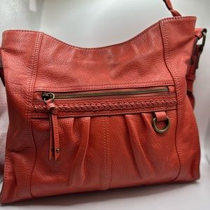 Born Leather Bag deep peach.